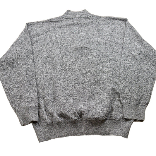 Vintage 1990s Knitted Quarter Zip Sweater Men's Medium from propervintagecanada