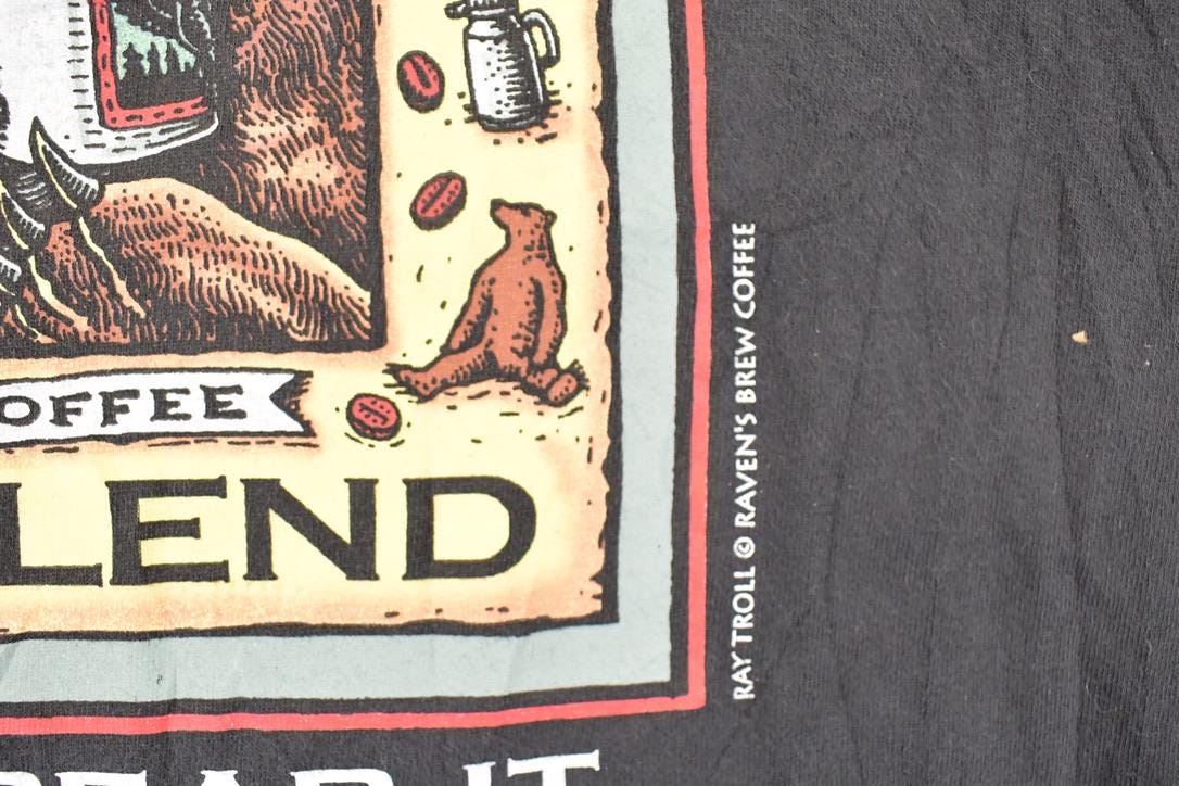 Vintage 1990s Kodiak Coffee Big Bear Souvenir Travel T-Shirt Men's XL / Destination Shirt / 90s Single Stitch Graphic Tee / Made in USA from propervintagecanada