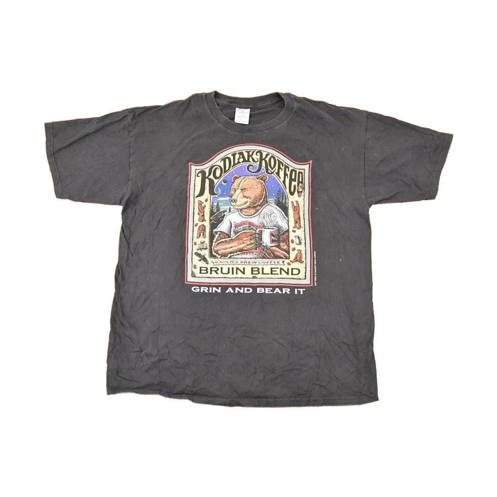 Vintage 1990s Kodiak Coffee Big Bear Souvenir Travel T-Shirt Men's XL / Destination Shirt / 90s Single Stitch Graphic Tee / Made in USA from propervintagecanada