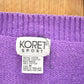 Vintage 1990s Koret Sport AOP Golfing Abstract Knit Cardigan Sweater Women's M from propervintagecanada