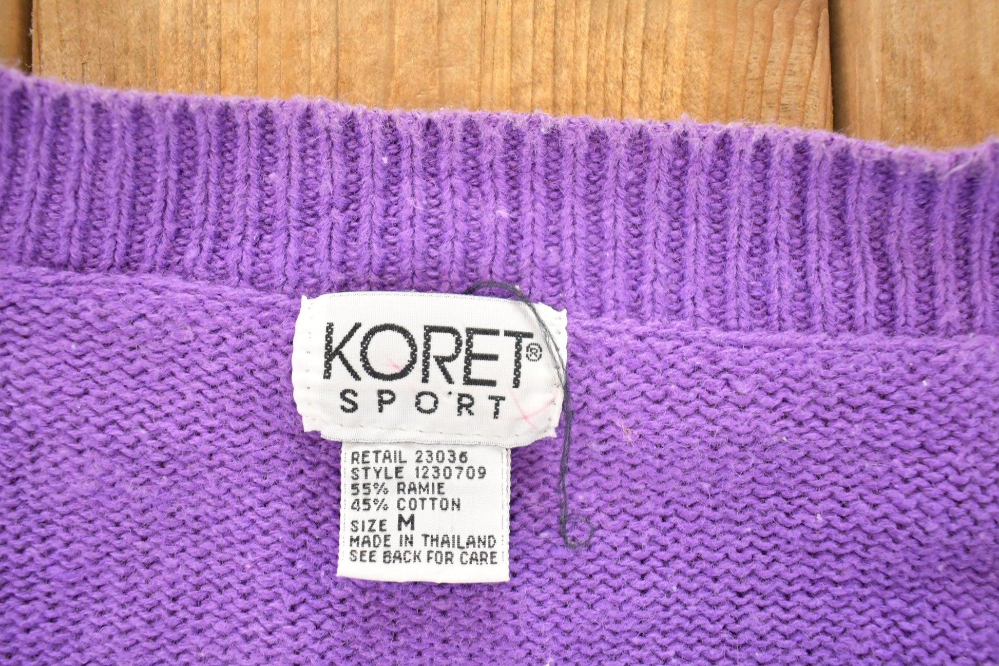 Vintage 1990s Koret Sport AOP Golfing Abstract Knit Cardigan Sweater Women's M from propervintagecanada