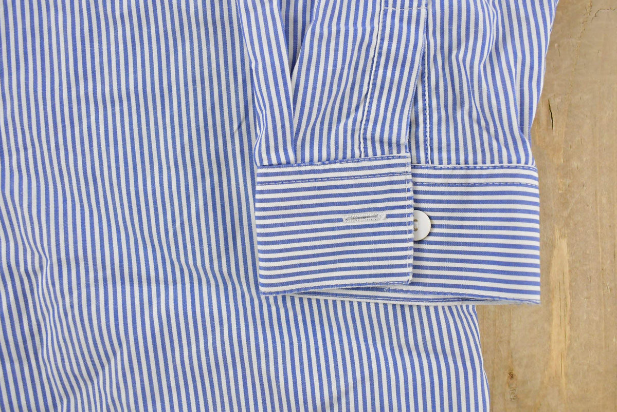 Vintage 1990s L'Araldo Striped Button Up Shirt Men's XL from propervintagecanada
