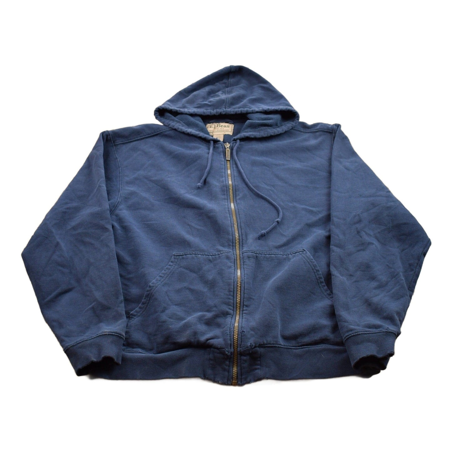 Vintage 1990s L.L. Bean Blank Zip Up Hoodie Men's MMen's Medium from propervintagecanada
