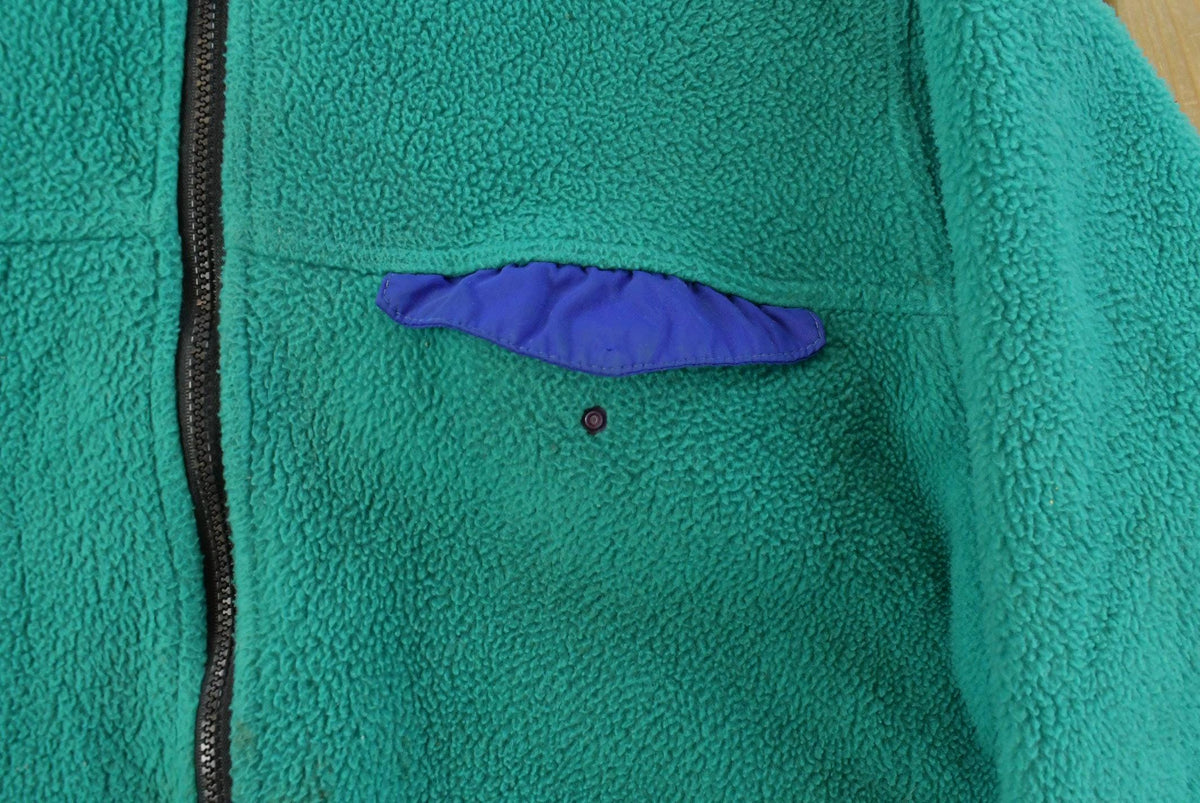 Vintage 1990s L.L. Bean Deep Pile Fleece Sweater Jacket Men's XL from propervintagecanada