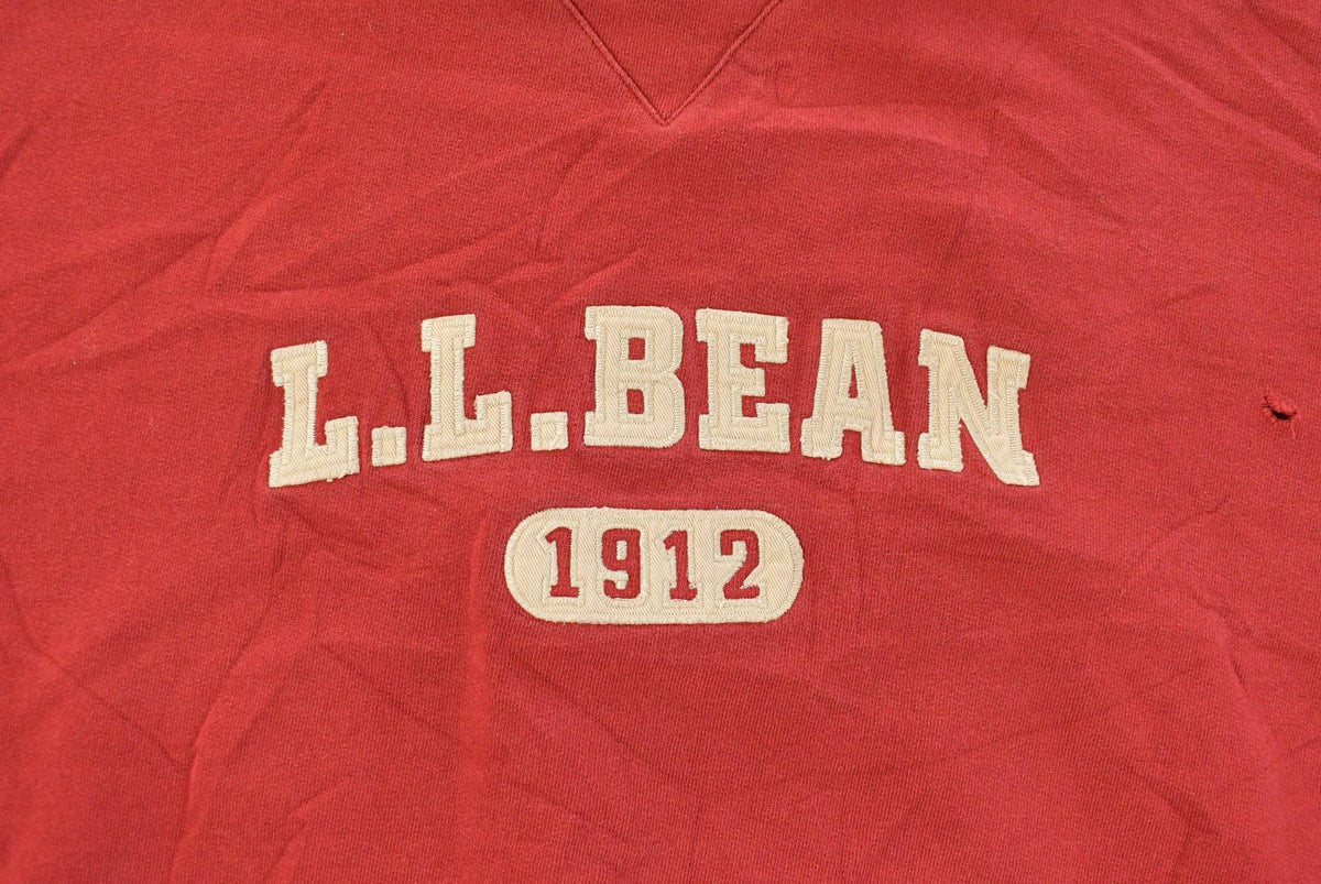 Vintage 1990s L.L. Bean Embroidered Spellout Crewneck Sweatshirt Men's 2XL from propervintagecanada