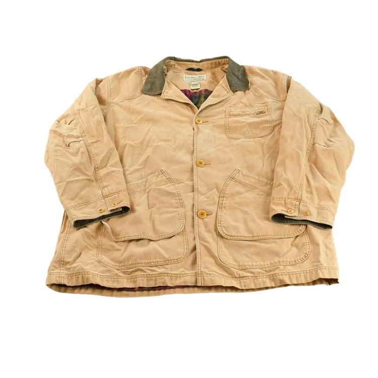 Vintage 1990s L.L. Bean Lined Barn Chore Coat Jacket Men's 2XL / Workwear / Streetwear / 90s Outerwear / Outdoors from propervintagecanada