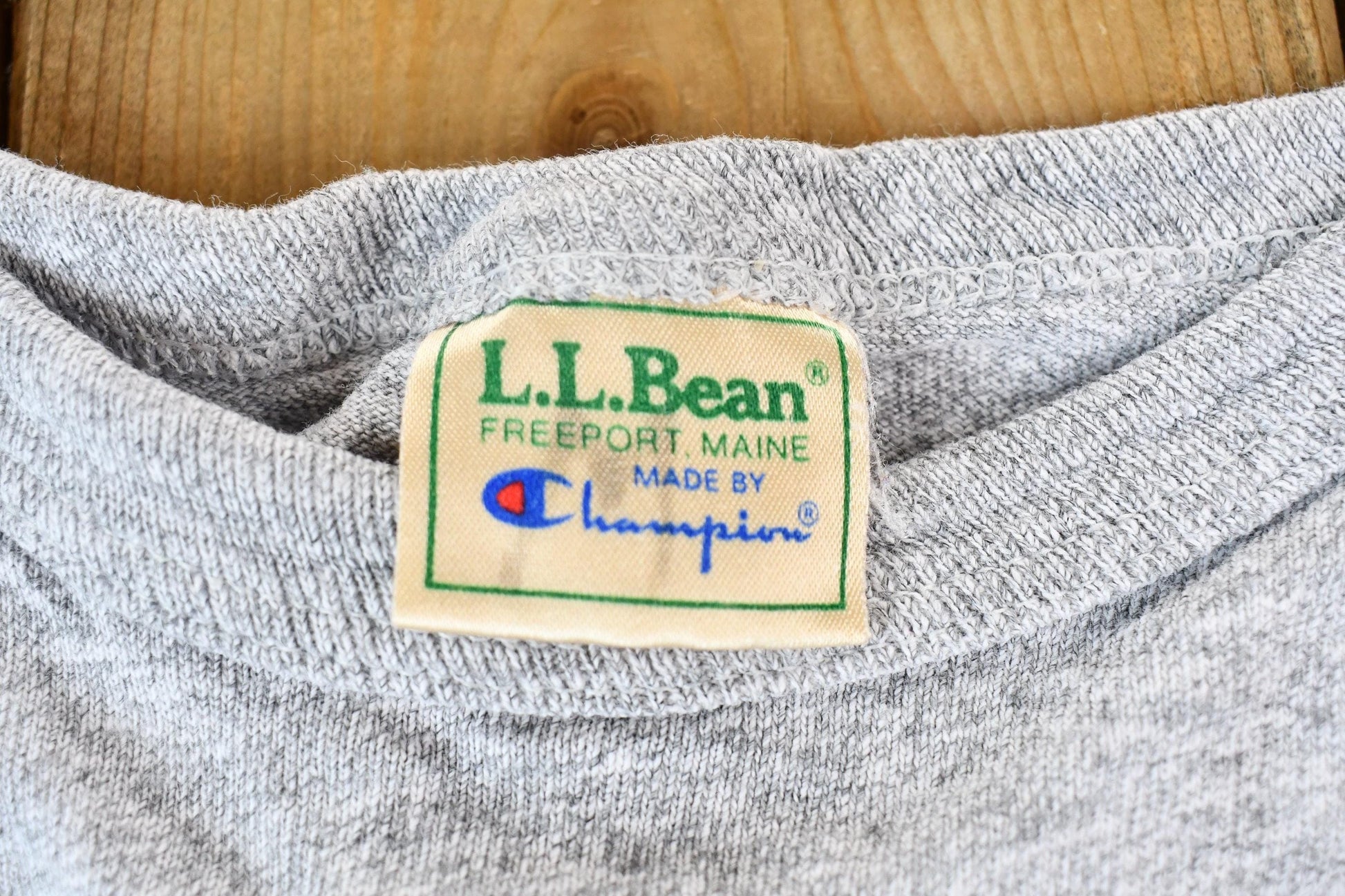 Vintage 1990s L.L. Bean Logo Freeport Maine Single Stitch Graphic T-Shirt Men's Large from propervintagecanada