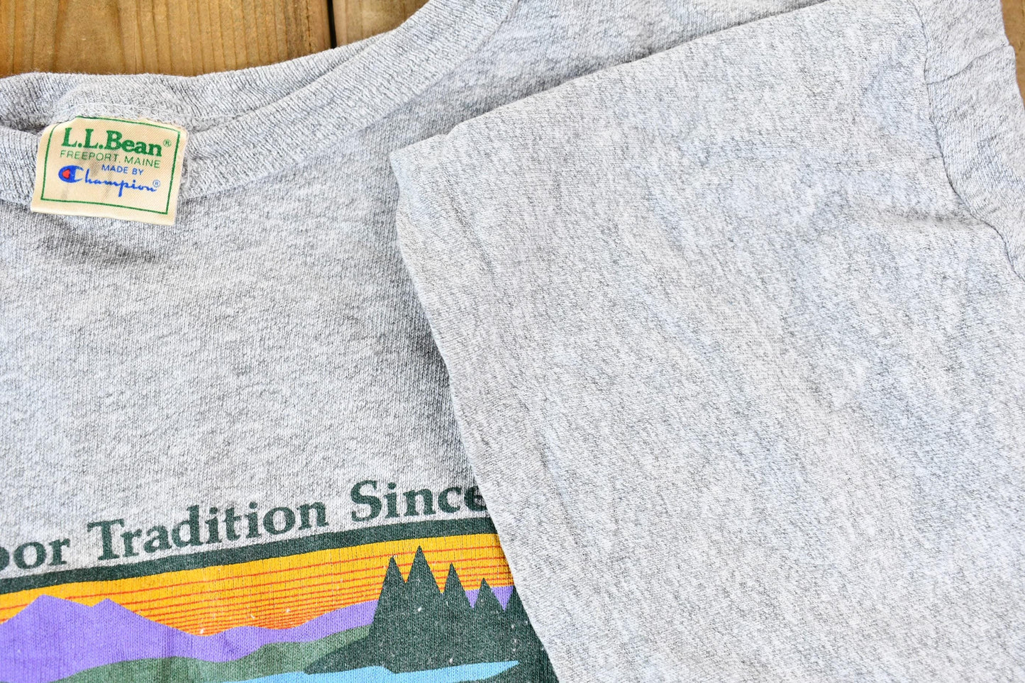 Vintage 1990s L.L. Bean Logo Freeport Maine Single Stitch Graphic T-Shirt Men's Large from propervintagecanada