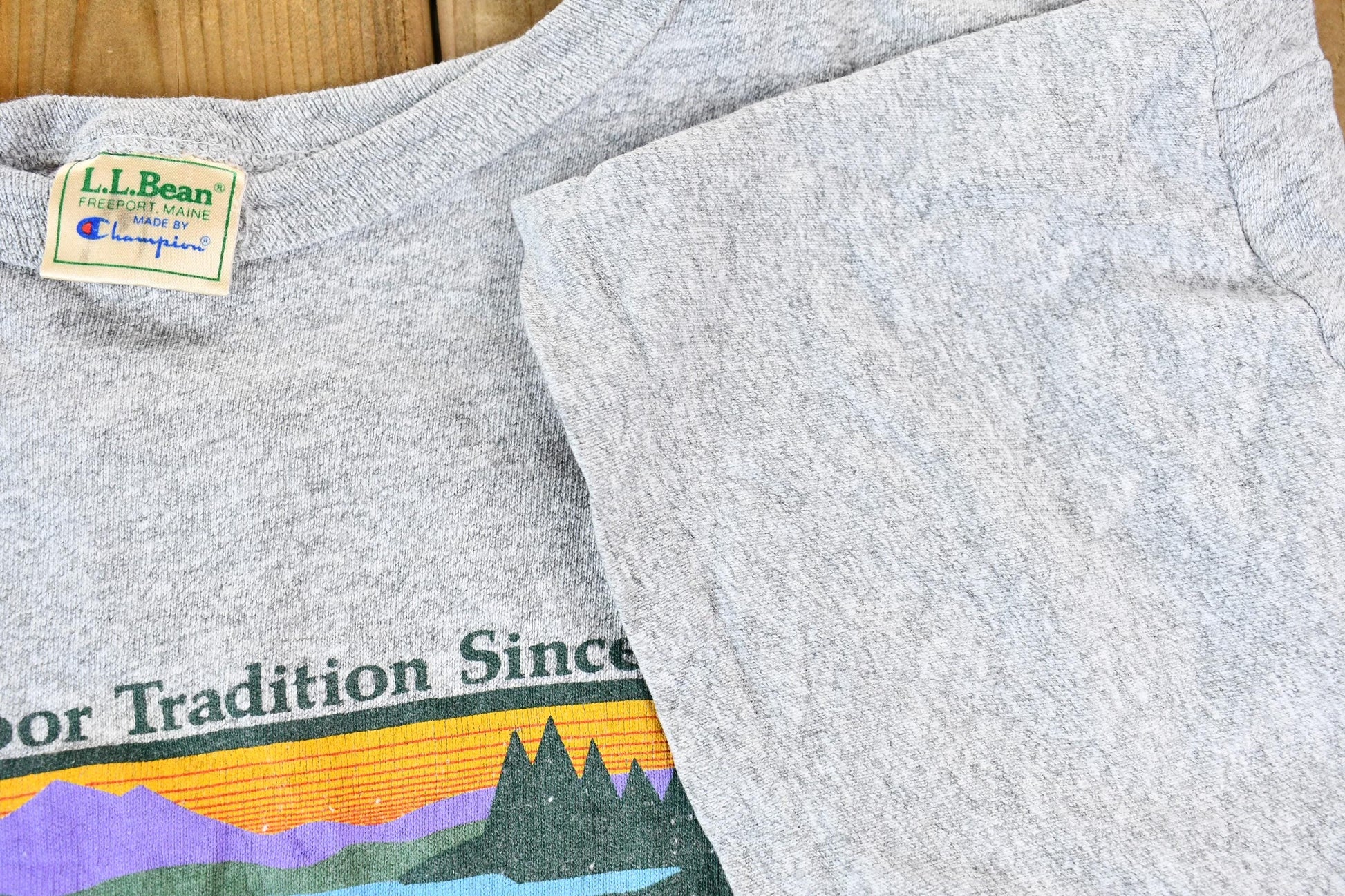 Vintage 1990s L.L. Bean Logo Freeport Maine Single Stitch Graphic T-Shirt Men's Large from propervintagecanada