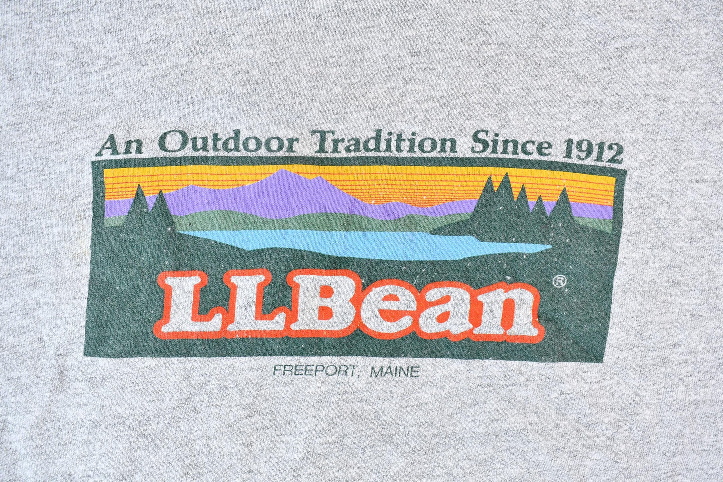 Vintage 1990s L.L. Bean Logo Freeport Maine Single Stitch Graphic T-Shirt Men's Large from propervintagecanada