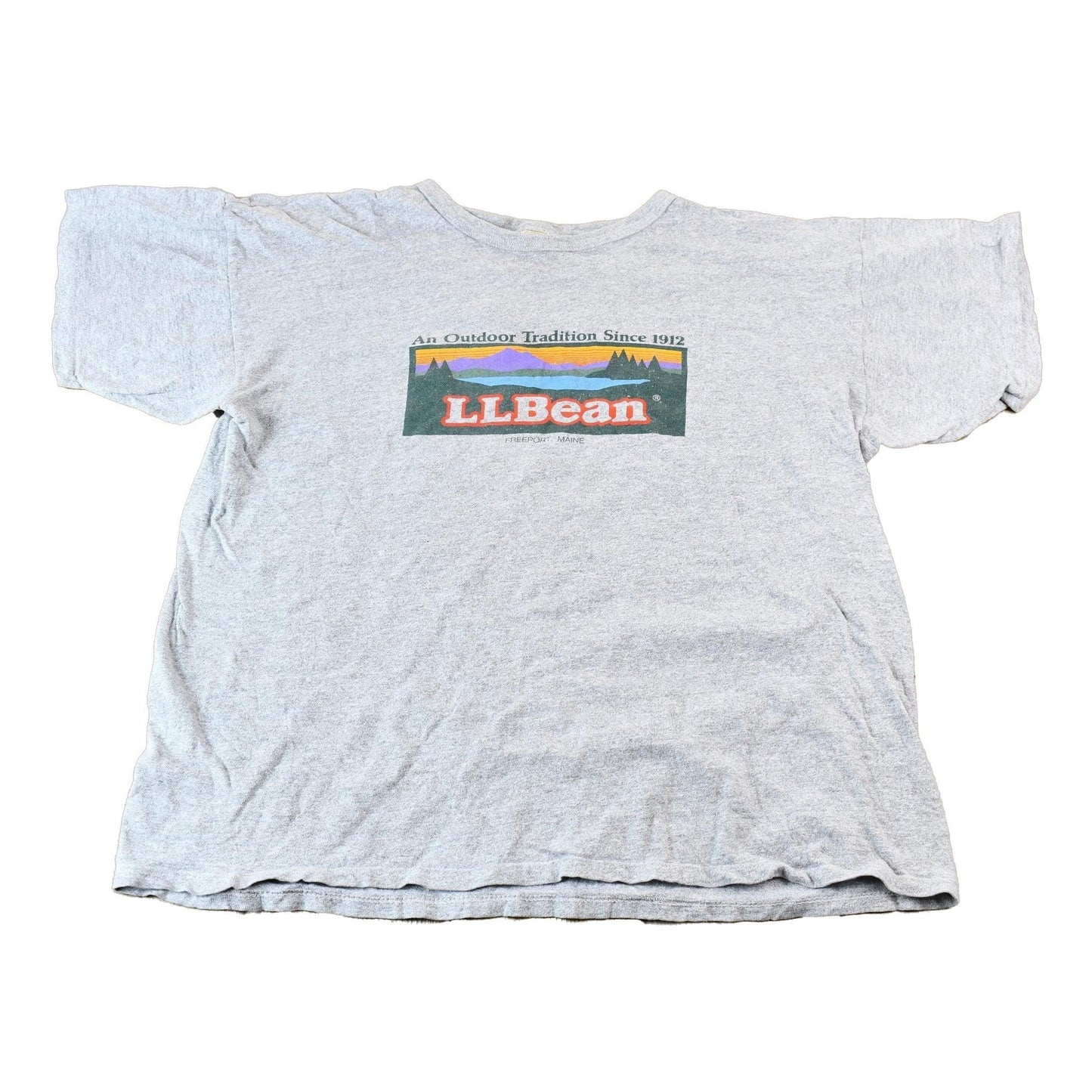 Vintage 1990s L.L. Bean Logo Freeport Maine Single Stitch Graphic T-Shirt Men's Large from propervintagecanada
