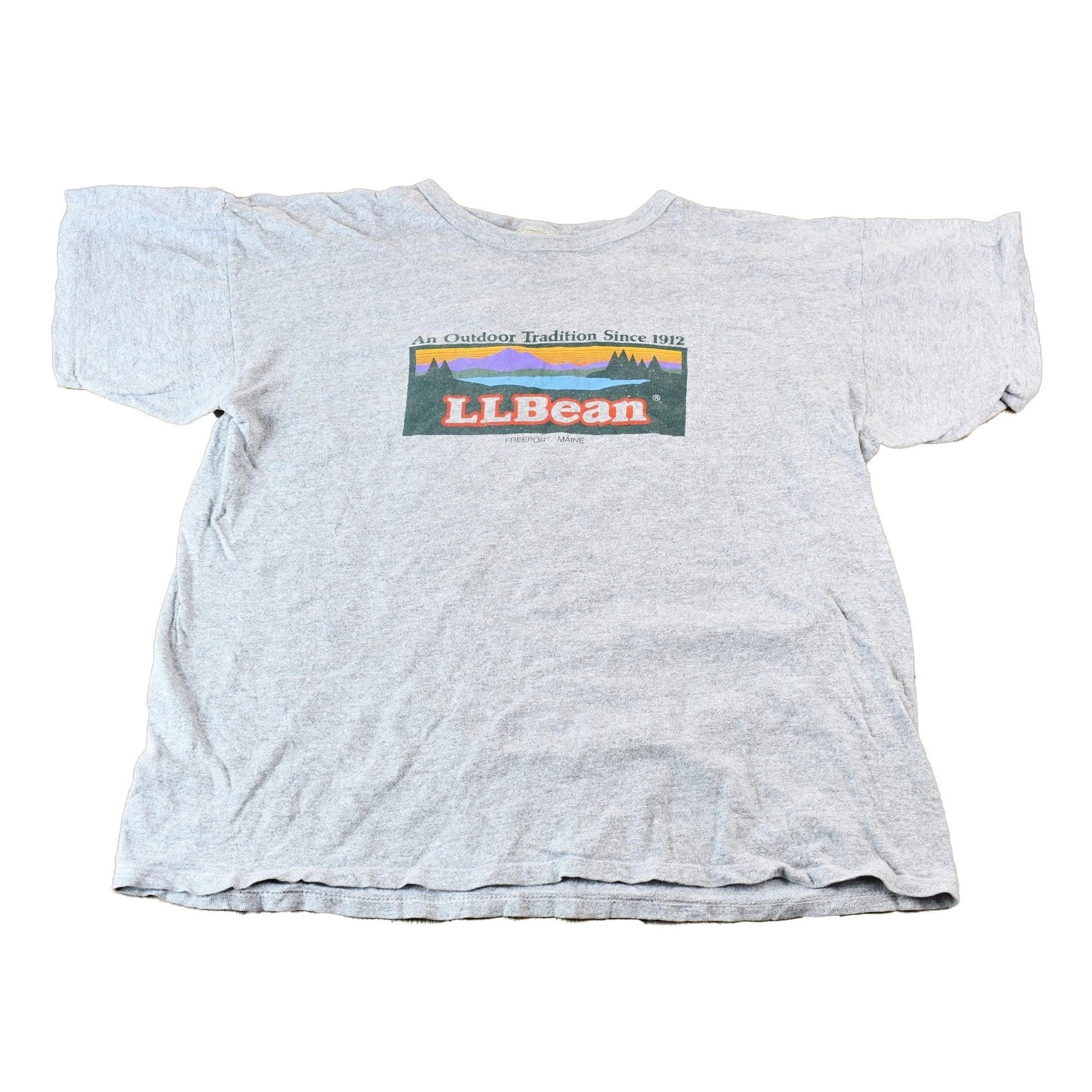 Vintage 1990s L.L. Bean Logo Freeport Maine Single Stitch Graphic T-Shirt Men's Large from propervintagecanada