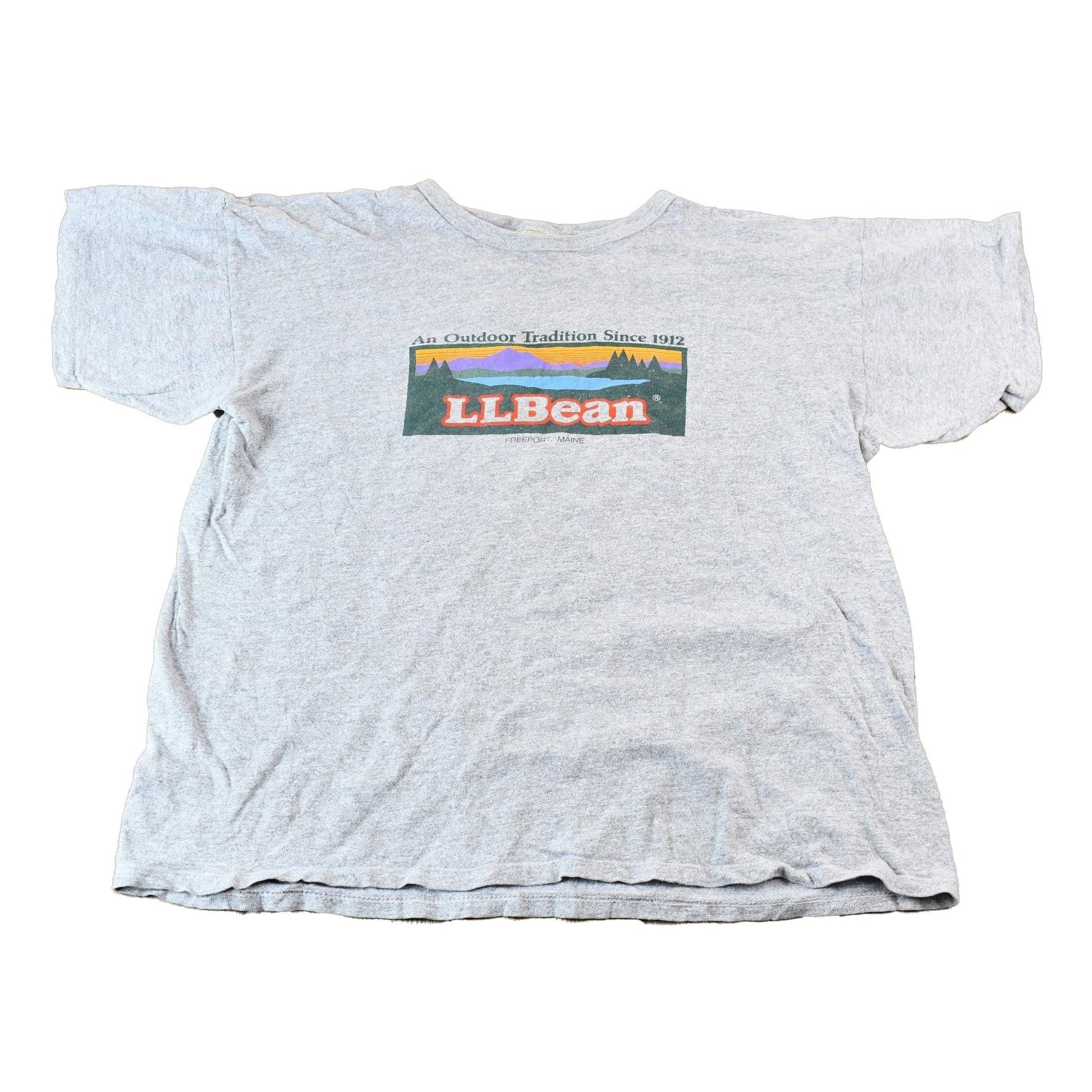 Vintage 1990s L.L. Bean Logo Freeport Maine Single Stitch Graphic T-Shirt Men's Large from propervintagecanada