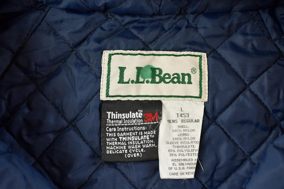 Vintage 1990s L.L. Bean Quarter Zip Anorak Pullover Windbreaker Jacket Men's Large from propervintagecanada