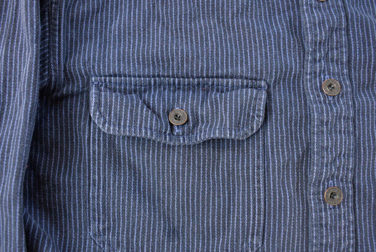 Vintage 1990s L.L. Bean Striped Button Up Shirt Men's M from propervintagecanada
