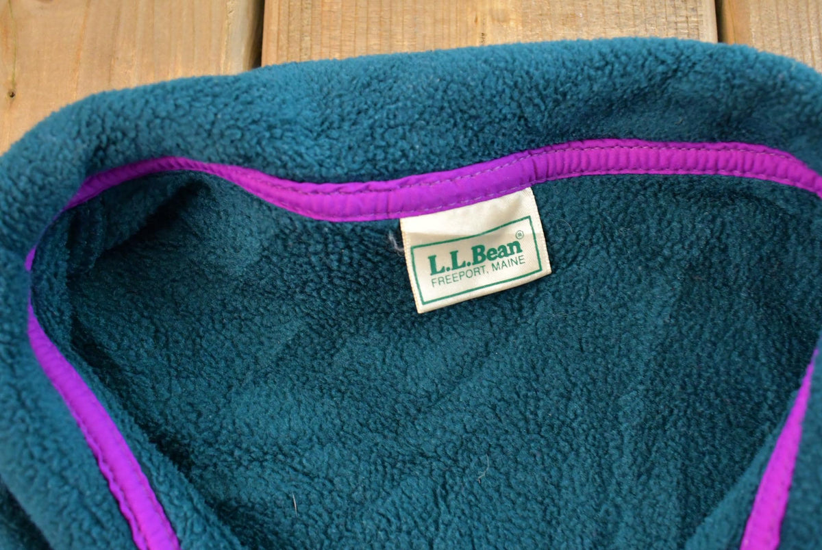 Vintage 1990s L.L. Bean T-Snap Fleece Sweater Jacket Men's L from propervintagecanada