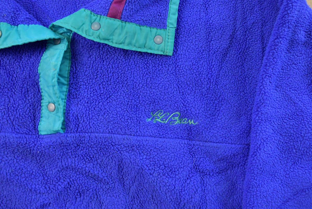 Vintage 1990s L.L. Bean T-Snap Fleece Sweater Jacket Women's L from propervintagecanada