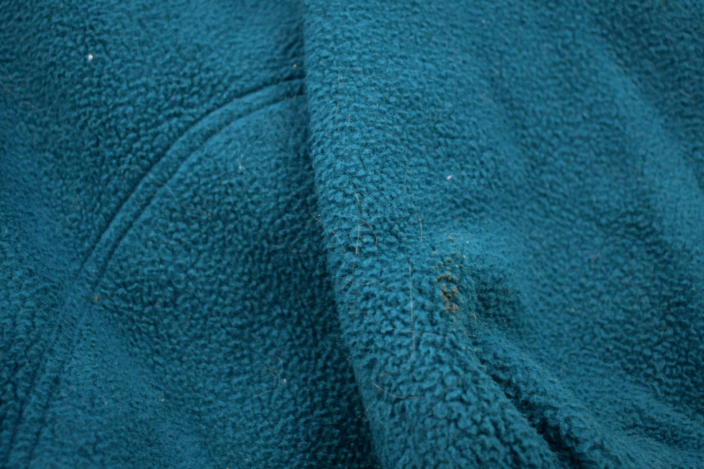 Vintage 1990s L.L. Bean Turquoise Fleece Hoodie Men's 2XS from propervintagecanada
