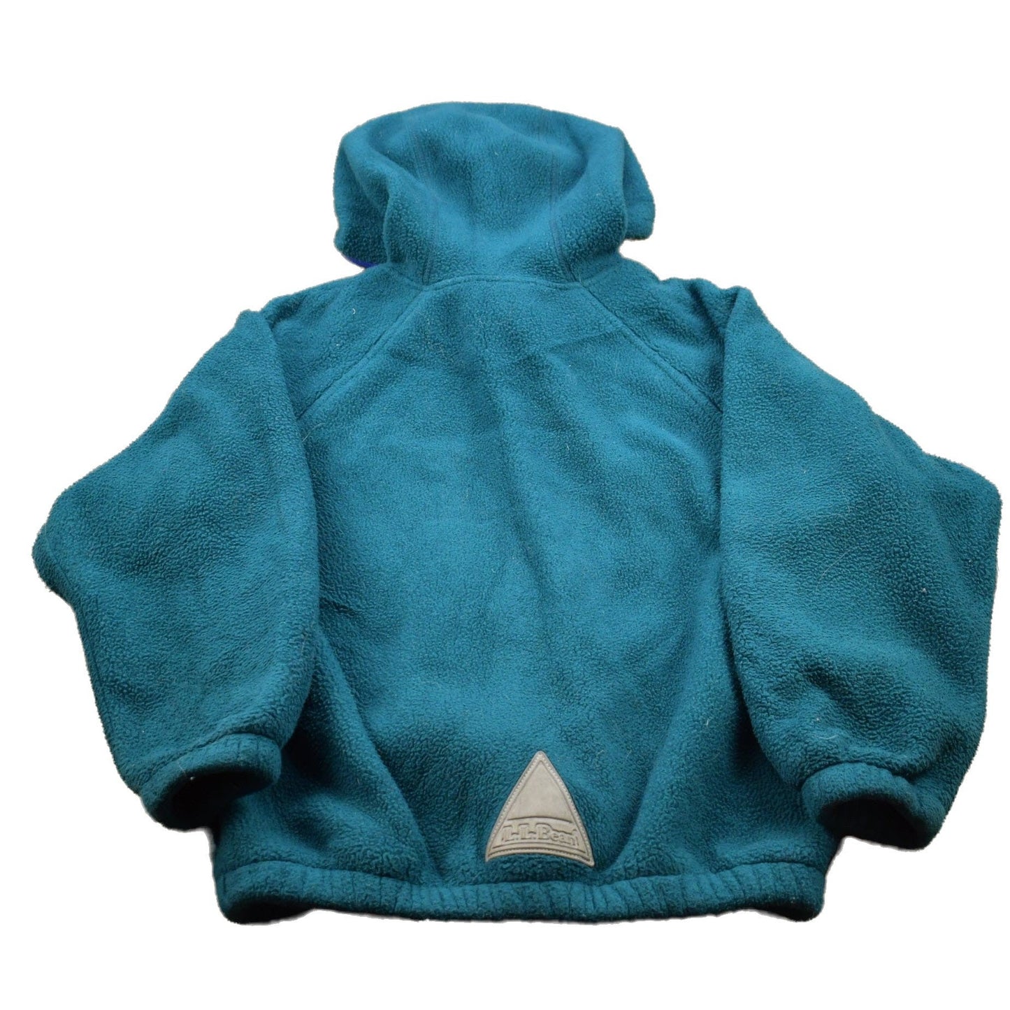 Vintage 1990s L.L. Bean Turquoise Fleece Hoodie Men's 2XS from propervintagecanada