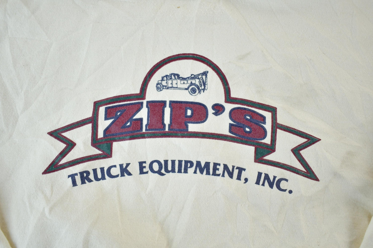 Vintage 1990s LA Loving Zips Truck Equipment Inc Souvenir Crewneck Sweatshirt Men's XL from propervintagecanada