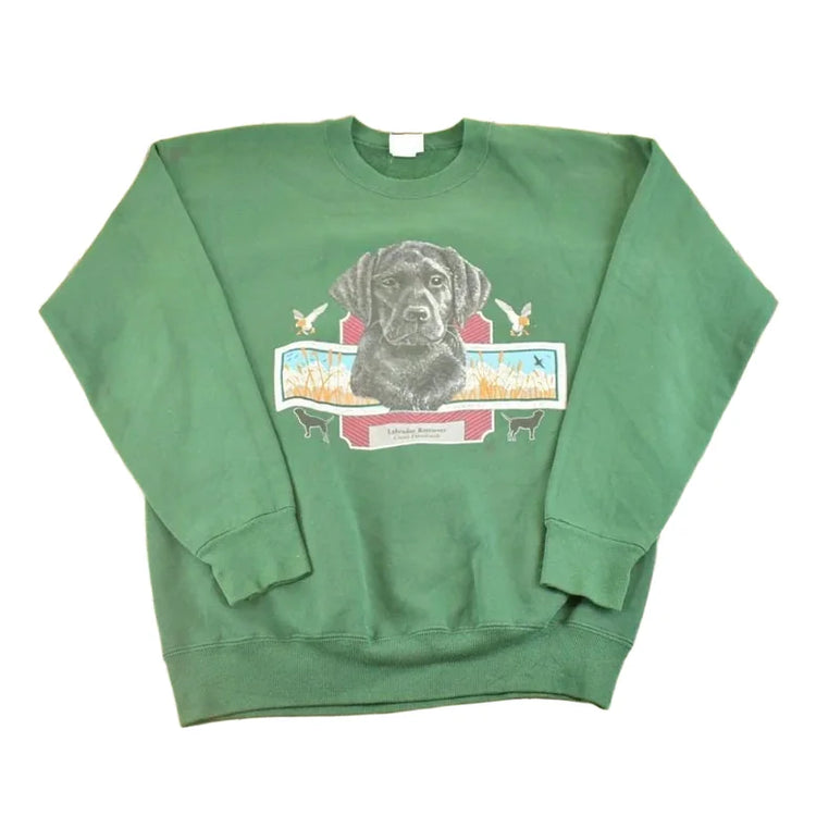 Vintage 1990s Labrador Retriever Souvenir Crewneck Sweatshirt Mens L from propervintagecanada