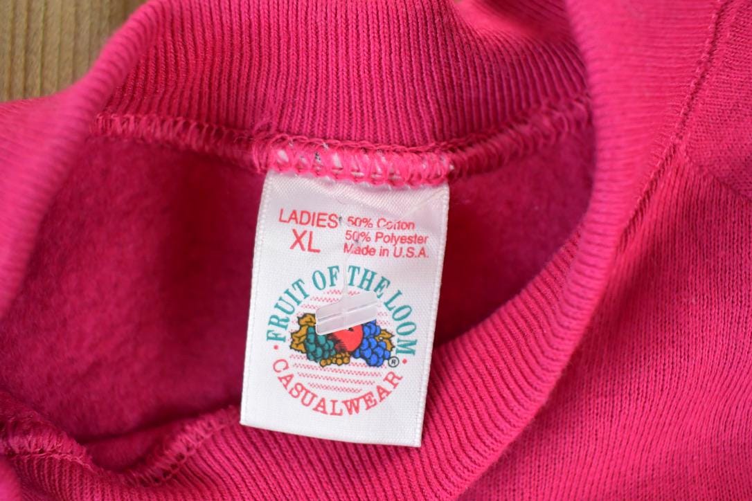 Vintage 1990s Ladies FOTL Blank Crewneck Sweatshirt Men's XL from propervintagecanada
