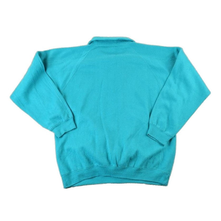 Vintage 1990s Lady Foot Locker Floral Quarter Zip Souvenir Crewneck Sweatshirt Men's Large from propervintagecanada