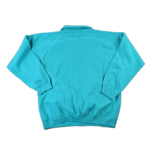 Vintage 1990s Lady Foot Locker Floral Quarter Zip Souvenir Crewneck Sweatshirt Men's Large from propervintagecanada