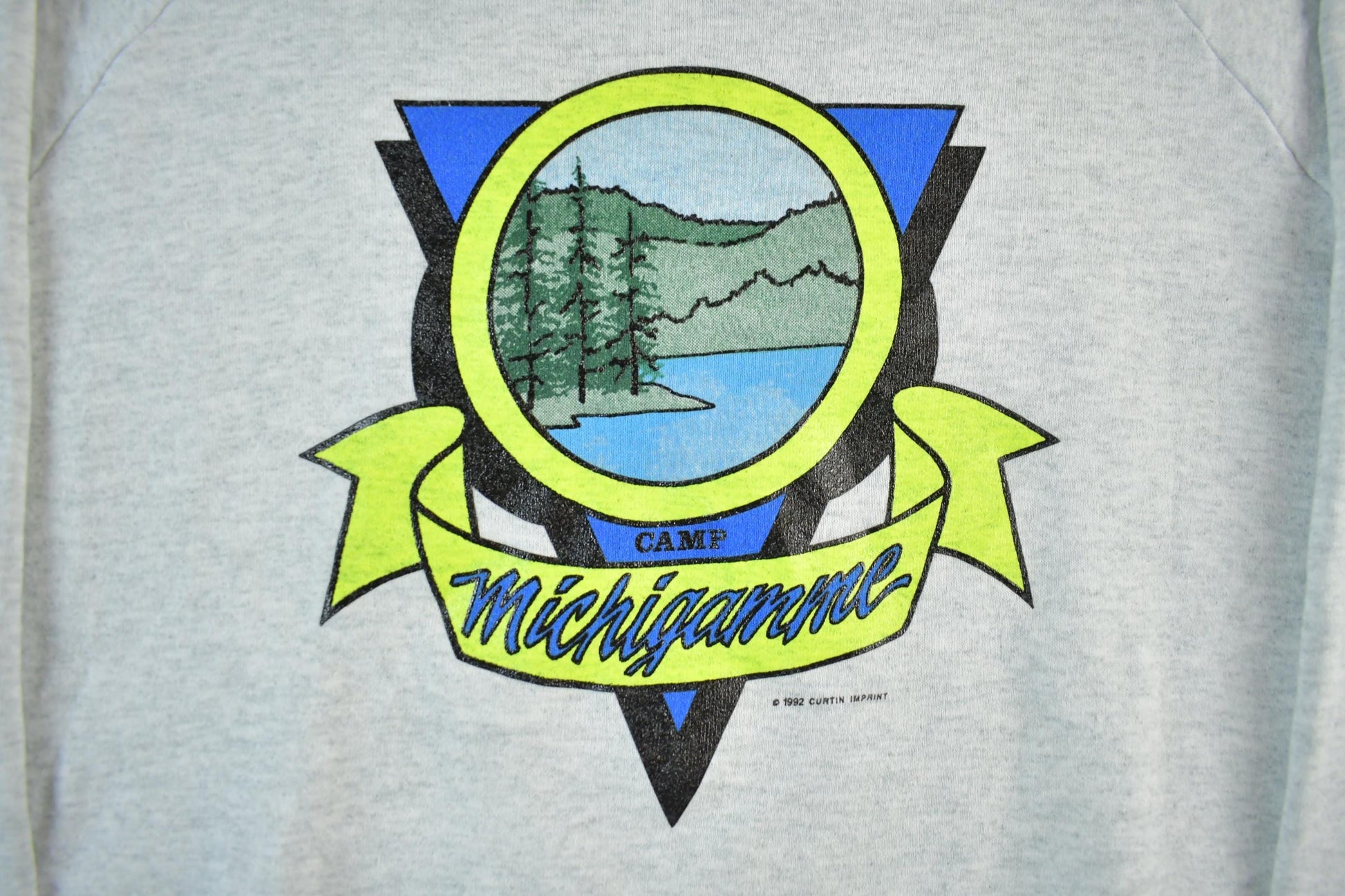 Vintage 1990s Lake Michigamme Crewneck Sweatshirt Men's 2XL from propervintagecanada