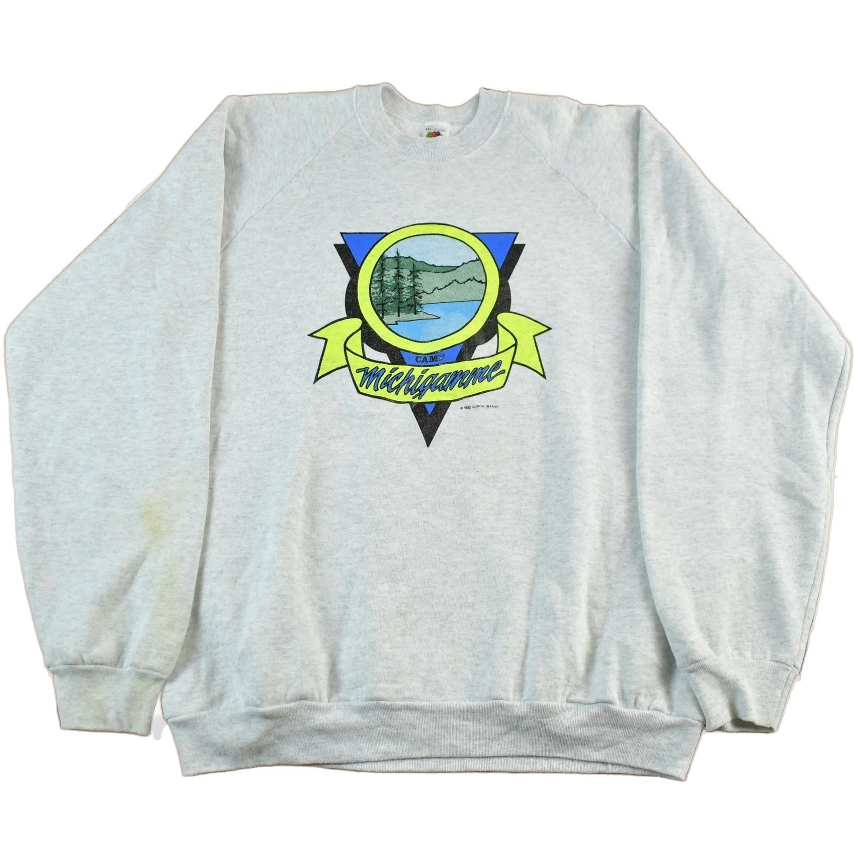 Vintage 1990s Lake Michigamme Crewneck Sweatshirt Men's 2XL from propervintagecanada
