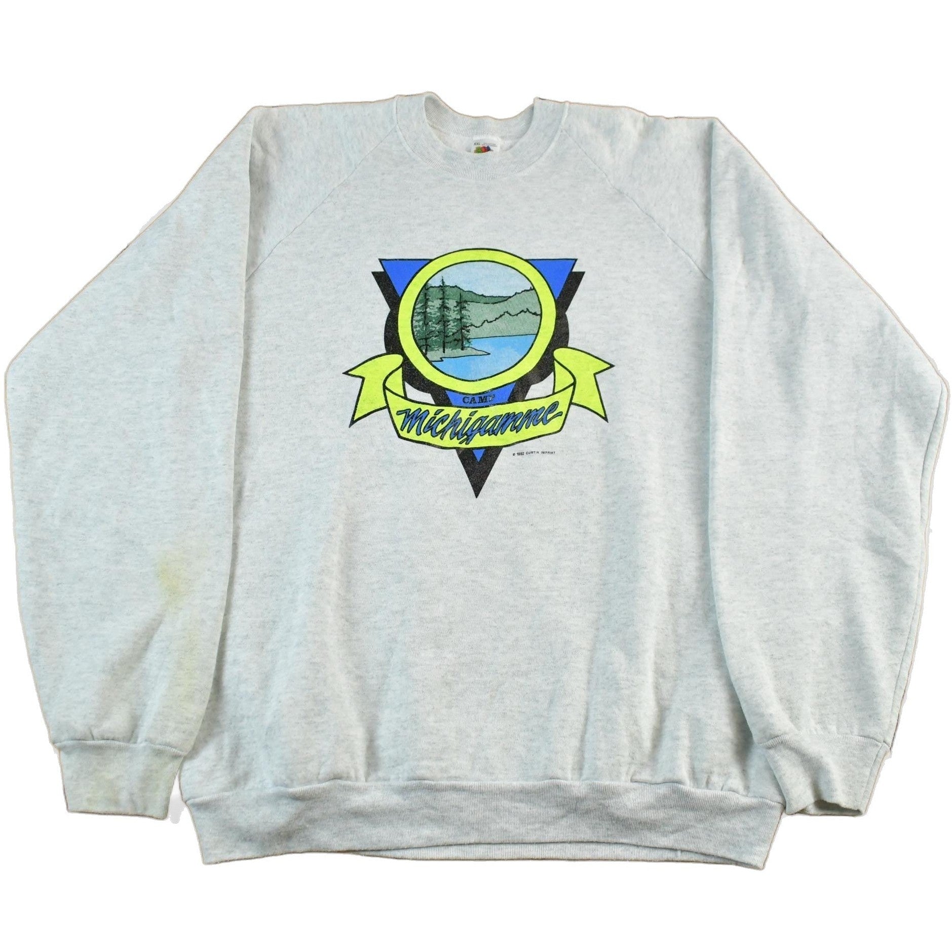 Vintage 1990s Lake Michigamme Crewneck Sweatshirt Men's 2XL from propervintagecanada