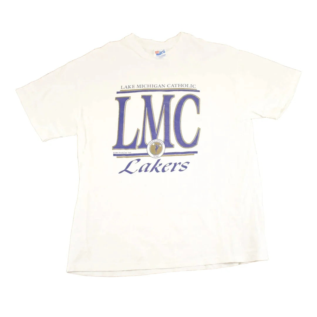 Vintage 1990s Lake Michigan Catholic Lakers Collegiate T-Shirt Men's M from propervintagecanada