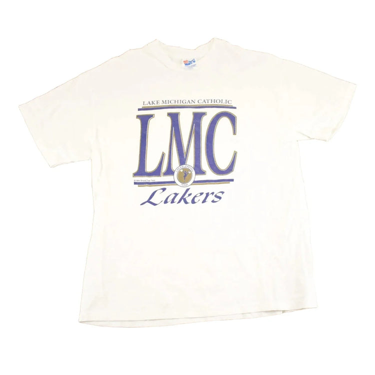 Vintage 1990s Lake Michigan Catholic Lakers Collegiate T-Shirt Men's M from propervintagecanada