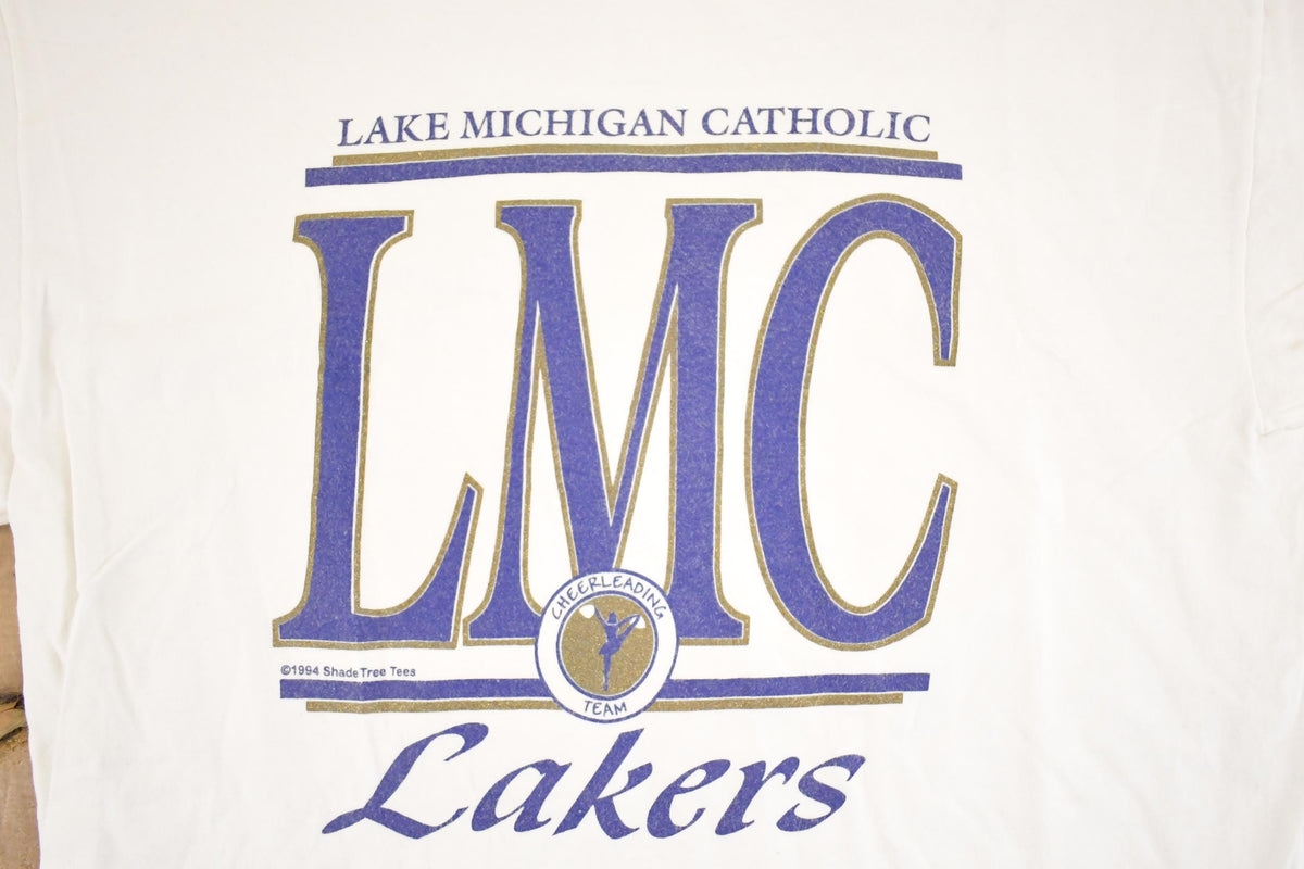 Vintage 1990s Lake Michigan Catholic Lakers Collegiate T-Shirt Men's M from propervintagecanada