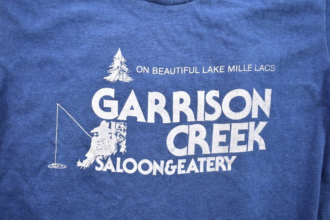 Vintage 1990s Lake Mille Lacs Garrison Creek Saloon & Eatery Souvenir T Shirt from propervintagecanada