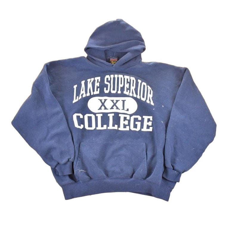 Vintage 1990s Lake Superior College University Hoodie Sweater Men's L from propervintagecanada