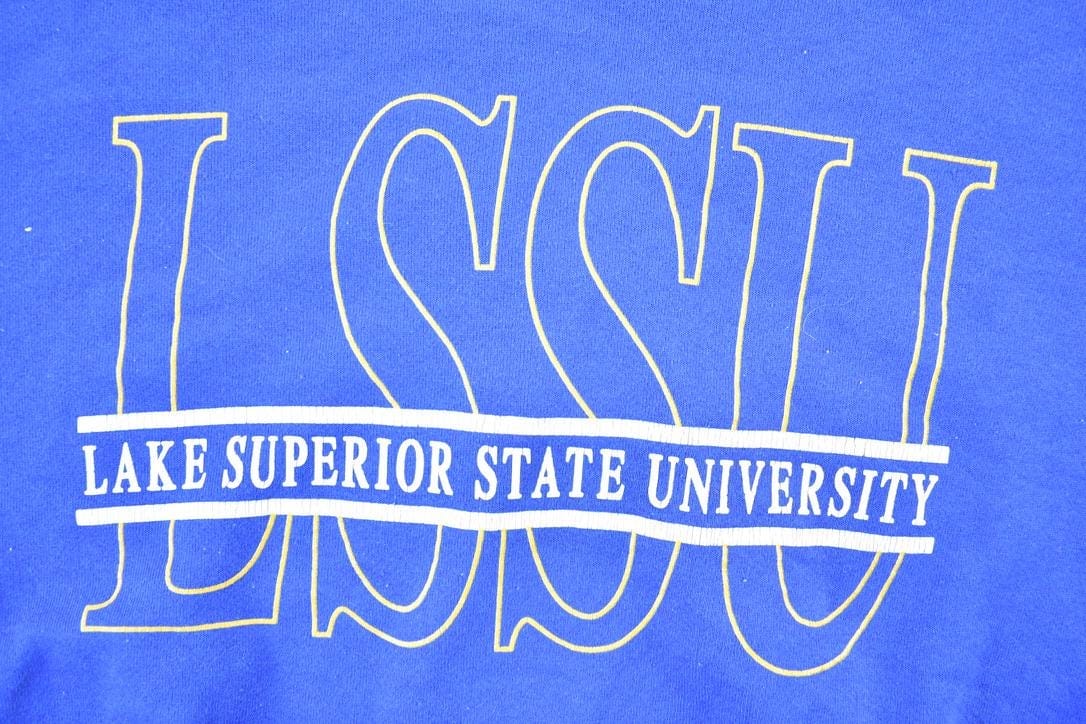 Vintage 1990s Lake Superior State University Crewneck Mens XL from propervintagecanada