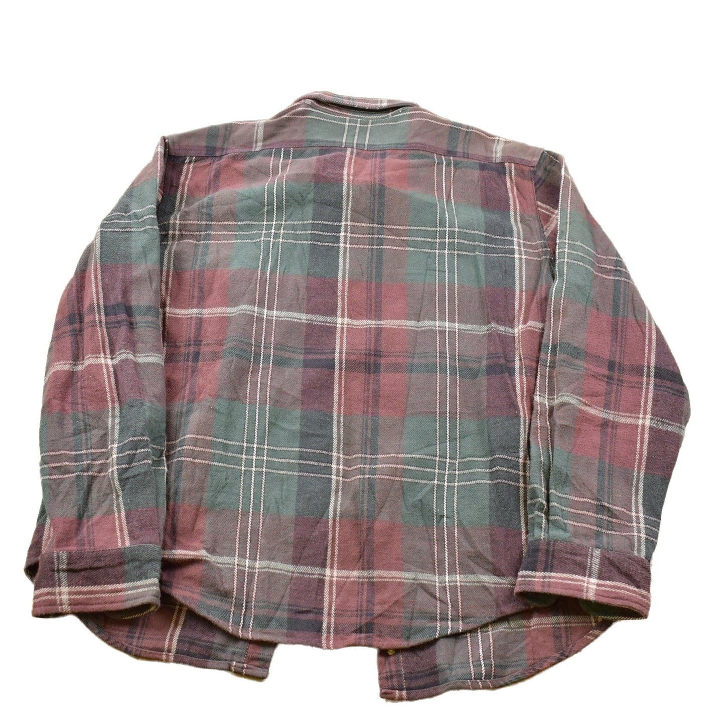 Vintage 1990s Lake & Trail Plaid Button Up Shirt Men's Large from propervintagecanada