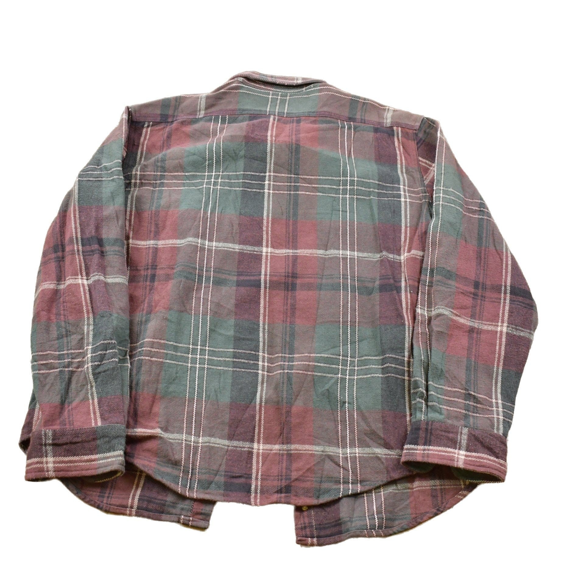 Vintage 1990s Lake & Trail Plaid Button Up Shirt Men's Large from propervintagecanada