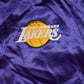 Vintage 1990s Lakers NBA Swingster Satin Bomber Jacket Embroidered Made In USA Men's Medium from propervintagecanada