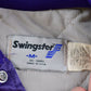 Vintage 1990s Lakers NBA Swingster Satin Bomber Jacket Embroidered Made In USA Men's Medium from propervintagecanada