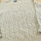 Vintage 1990s Land's End Cable Knit Textured Wool Silk Sweater Mens 2XL from propervintagecanada