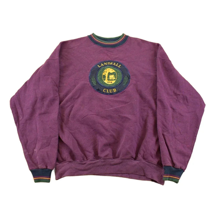 Vintage 1990s Landfall Country Club Golf Crewneck Sweatshirt Mens XL from propervintagecanada