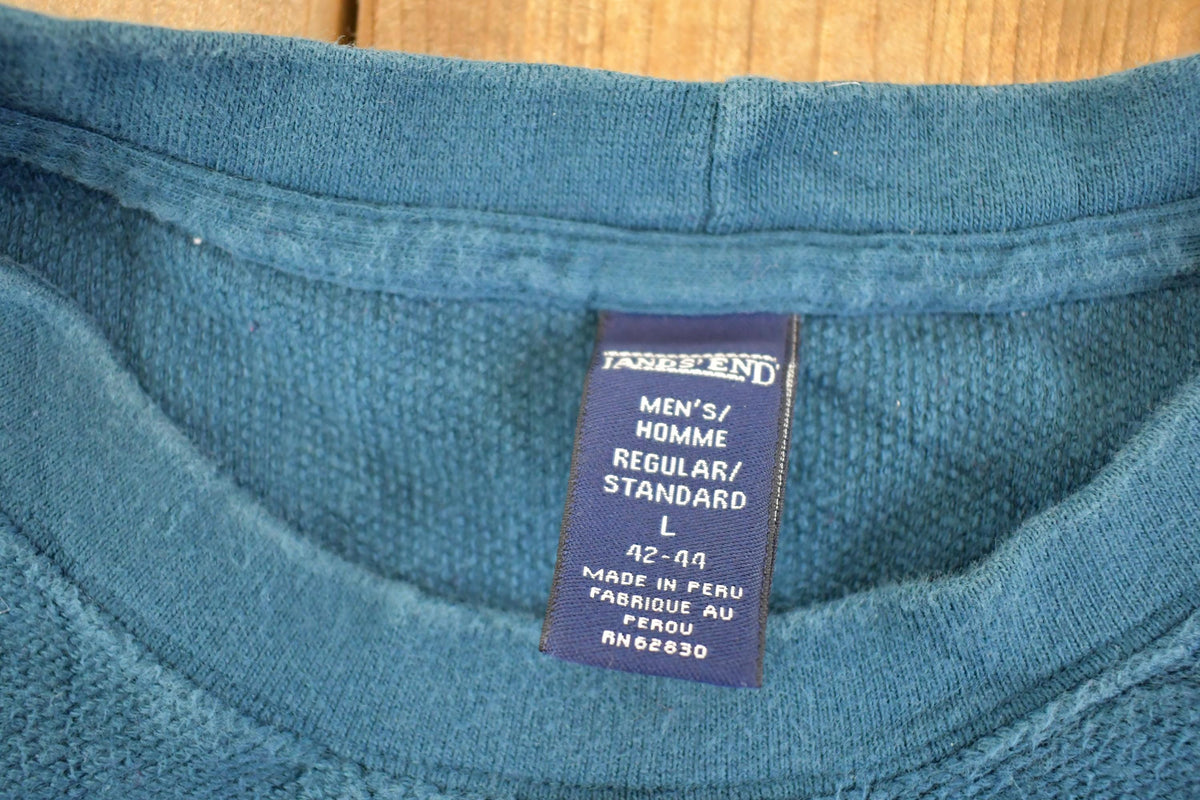 Vintage 1990s Lands End Chunky Souvenir Crewneck Sweatshirt Men's XL from propervintagecanada