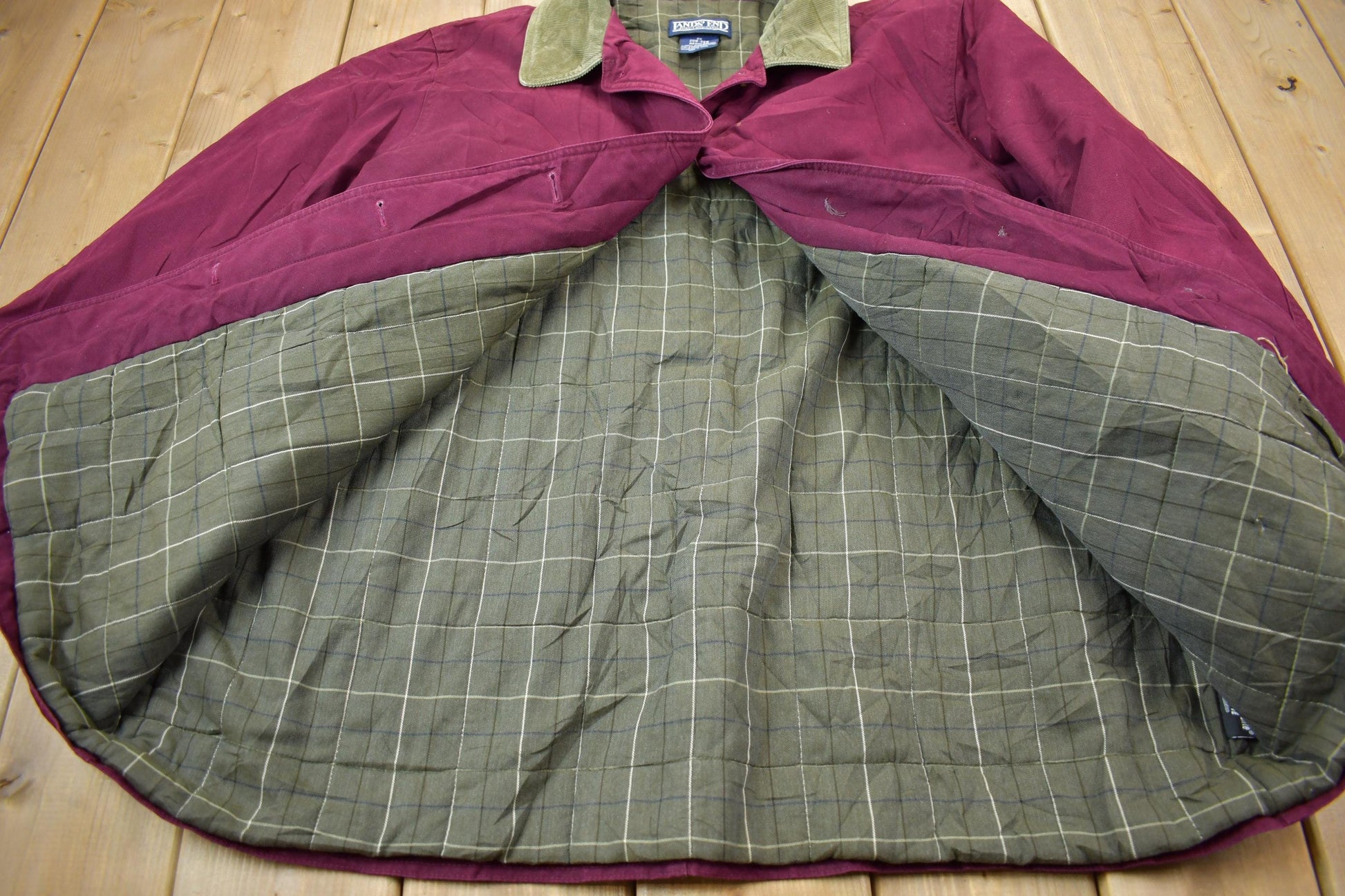 Vintage 1990s Lands End Field Jacket Women's 2XL from propervintagecanada
