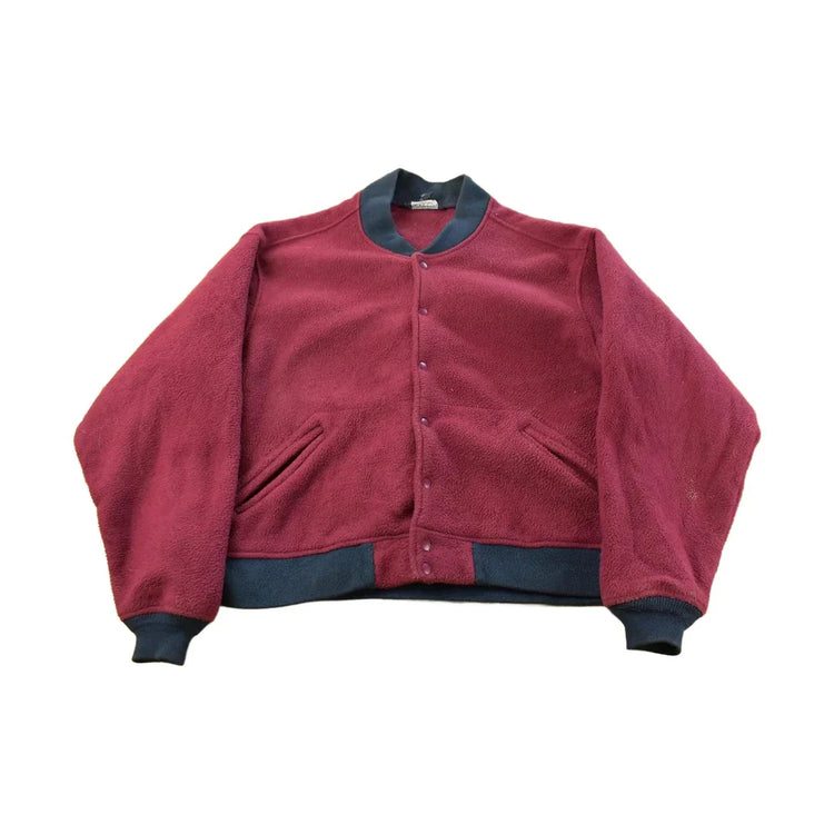 Vintage 1990s Lands End Fleece Snap On Sweater Jacket Men's XL from propervintagecanada