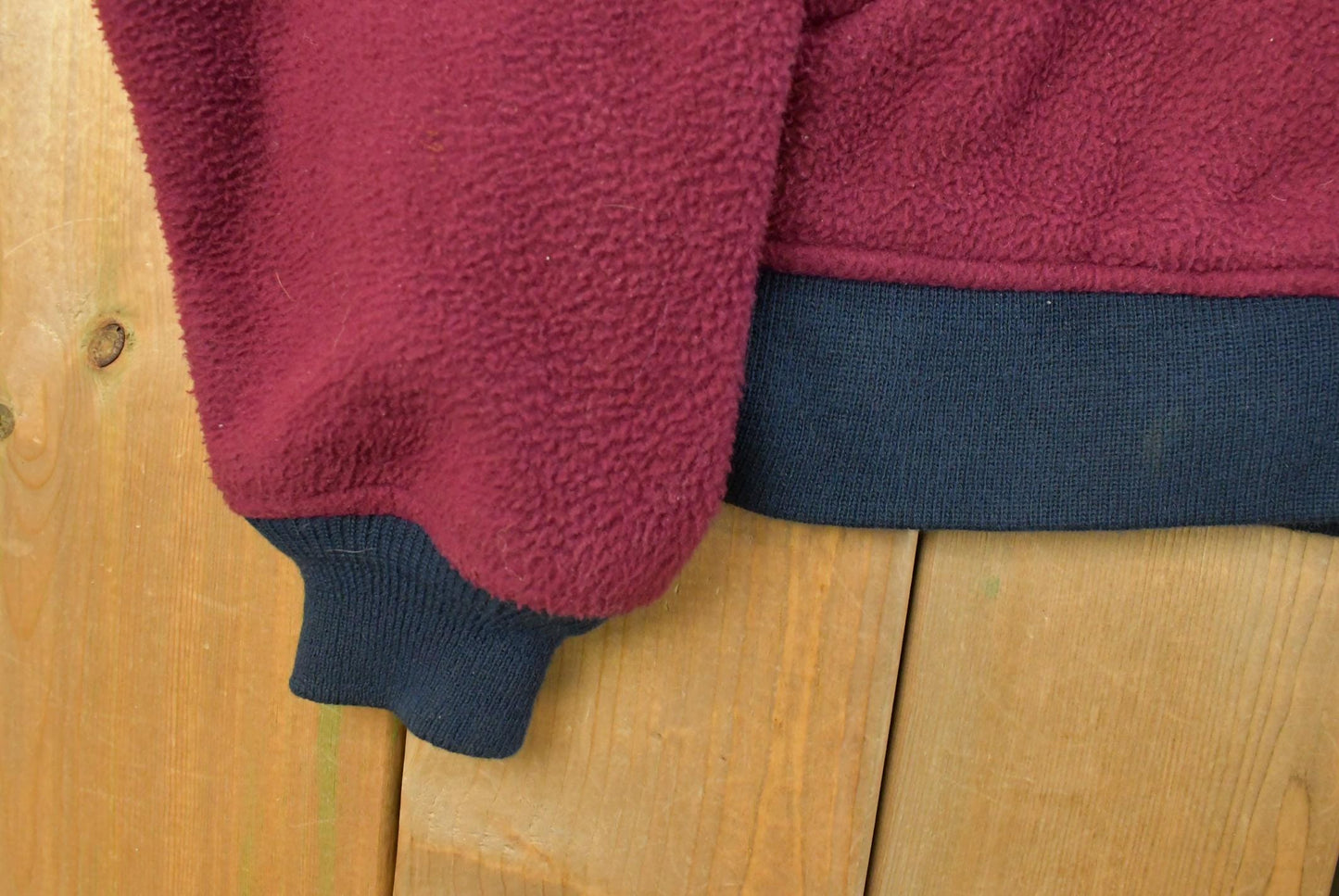 Vintage 1990s Lands End Fleece Snap On Sweater Jacket Men's XL from propervintagecanada
