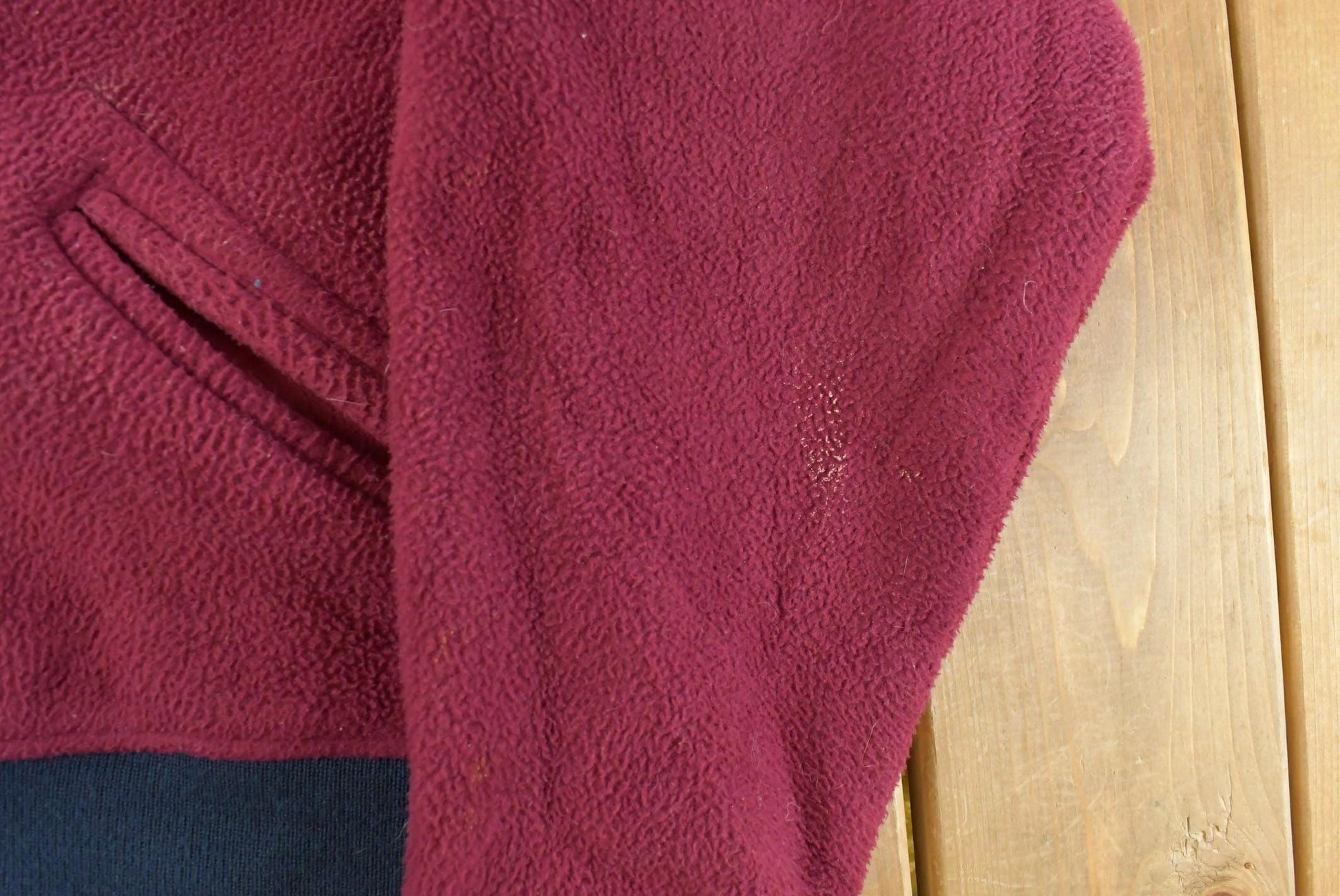 Vintage 1990s Lands End Fleece Snap On Sweater Jacket Men's XL from propervintagecanada