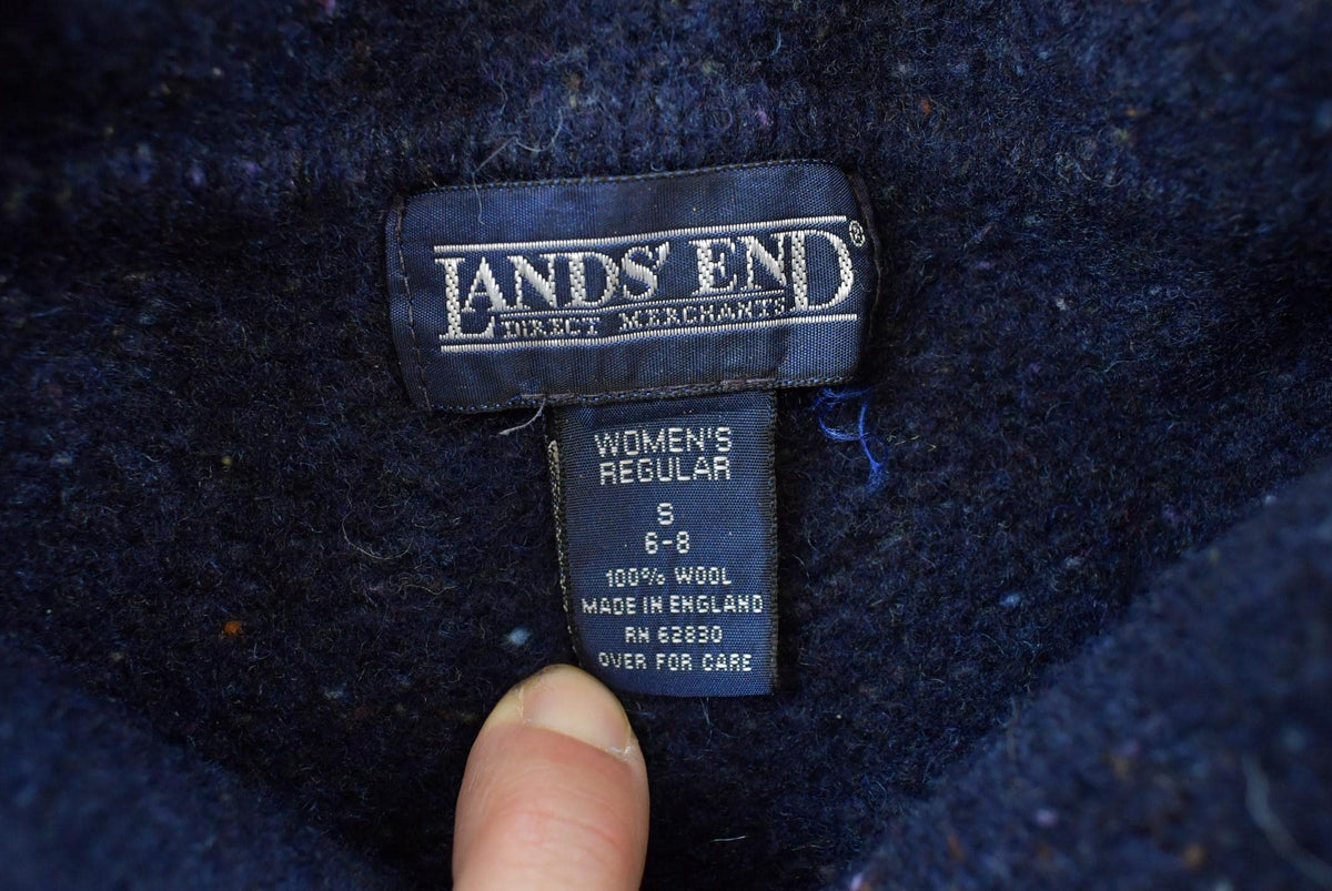 Vintage 1990s Lands End Knit Cardigan Sweater Womens L from propervintagecanada