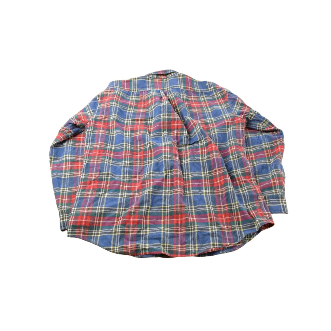 Vintage 1990s Lands End Plaid Flannel Shirt Men's Medium from propervintagecanada